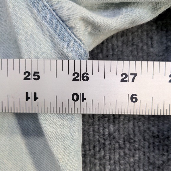 Thompson's Men's Denim Button-Down Shirt Blue XL Long Sleeve Chest Pocket - Picture 16 of 16